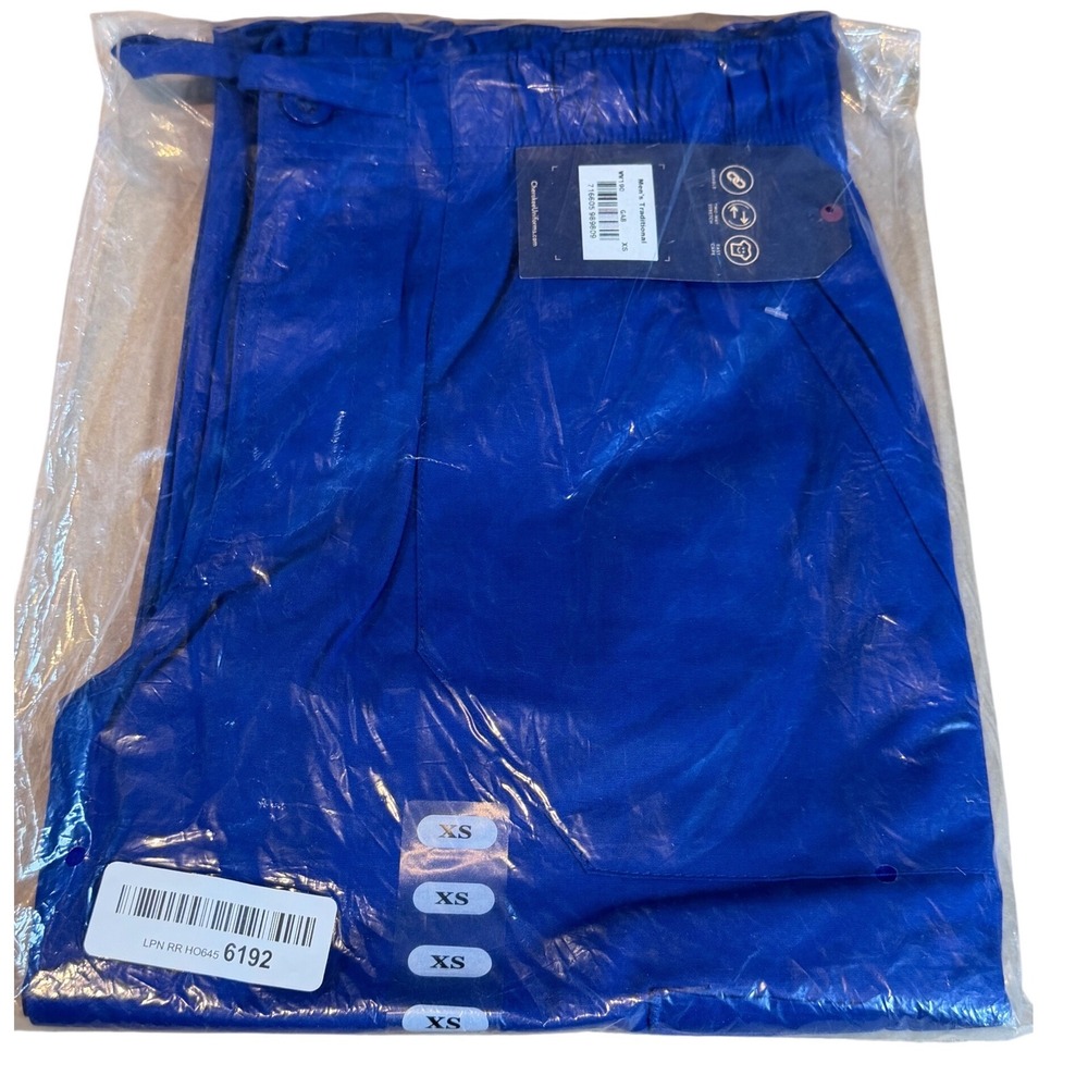 Cherokee Workwear Professionals Mens Traditional Scrub Pants Blue XS WW190
